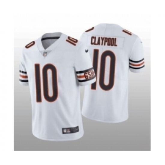 Men Chicago Bears #10 Chase Claypool White Vapor Untouchable Limited Stitched Football Jersey - Ujersey