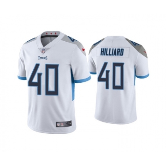 Men's Tennessee Titans #40 Dontrell Hilliard White Vapor Untouchable Stitched Jersey - Ujersey