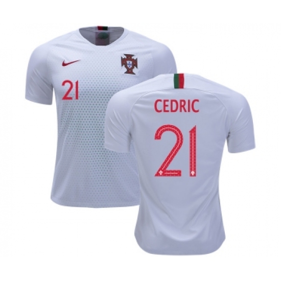 Portugal #21 Cedric Away Soccer Country Jersey