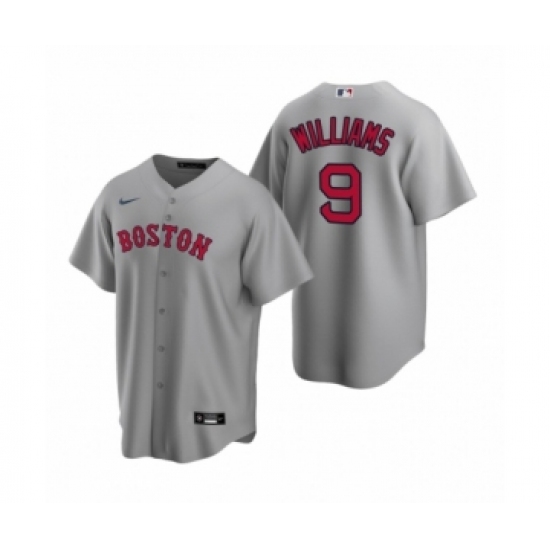 Youth Boston Red Sox #9 Ted Williams Nike Gray Replica Road Jersey - Ujersey