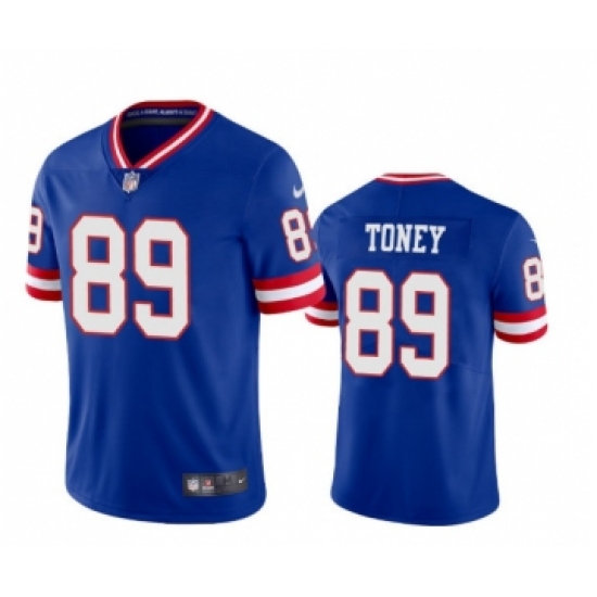 Men's New York Giants #89 Kadarius Toney Royal Vapor Untouchable Classic Retired Player Stitched Jersey - Ujersey