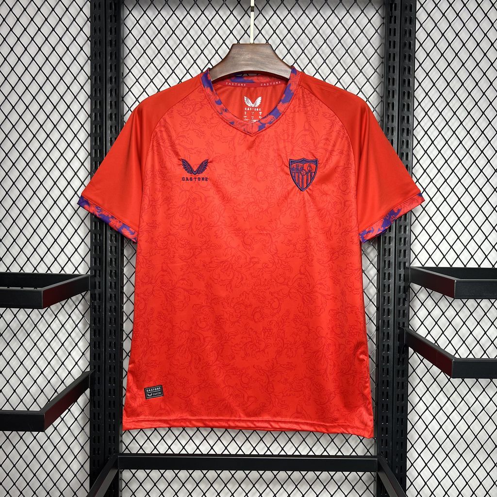 Sevilla FC Soccer Jersey Away Custom Shirt 2024/25 - ujerseystore