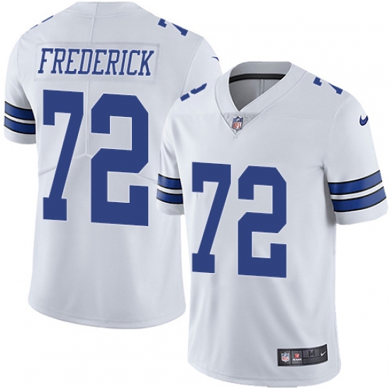 Youth Nike Dallas Cowboys #72 Travis Frederick White Vapor Untouchable Limited Player NFL Jersey - Ujersey