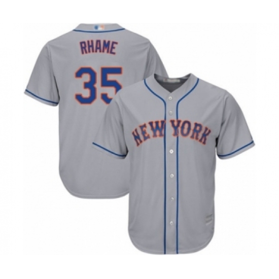 Youth New York Mets #35 Jacob Rhame Authentic Grey Road Cool Base Baseball Player Jersey - Ujersey