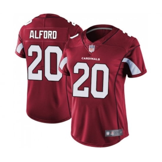 Women's Arizona Cardinals #20 Robert Alford Red Team Color Vapor Untouchable Limited Player Football Jersey - Ujersey
