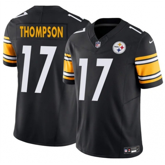 Men's Pittsburgh Steelers #17 Skylar Thompson Black 2025 F.U.S.E. Vapor Untouchable Limited Football Stitched Jersey - Ujersey