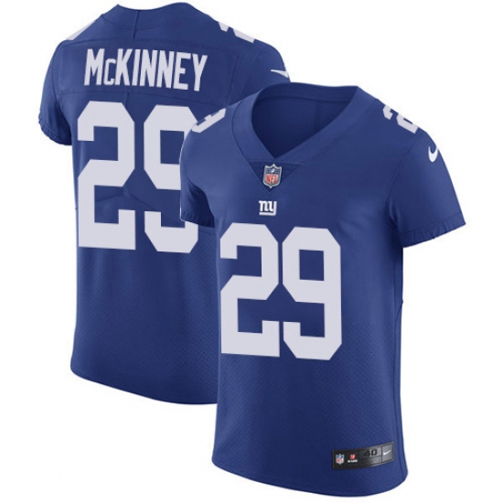 Men's New York Giants #29 Xavier McKinney Royal Blue Team Color Stitched Vapor Untouchable Elite Jersey - Ujersey