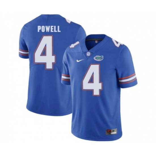 Florida Gators 4 Brandon Powell Blue College Football Jersey - Ujersey