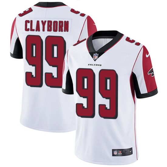 Men's Nike Atlanta Falcons #99 Adrian Clayborn White Vapor Untouchable Limited Player NFL Jersey - Ujersey