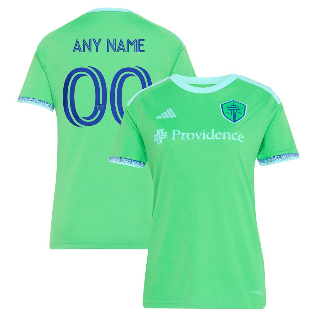 Women's Seattle Sounders FC adidas Rave Green 2026 The Evergreen State Kit Replica Custom Jersey - Ujersey