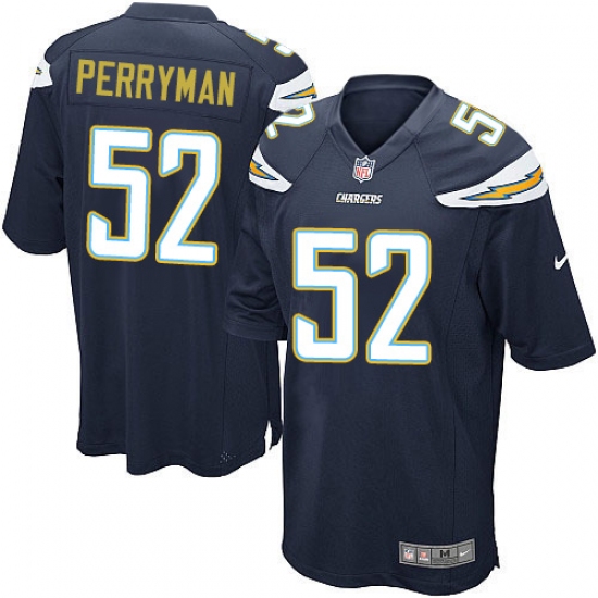 Men's Nike Los Angeles Chargers #52 Denzel Perryman Game Navy Blue Team Color NFL Jersey - Ujersey