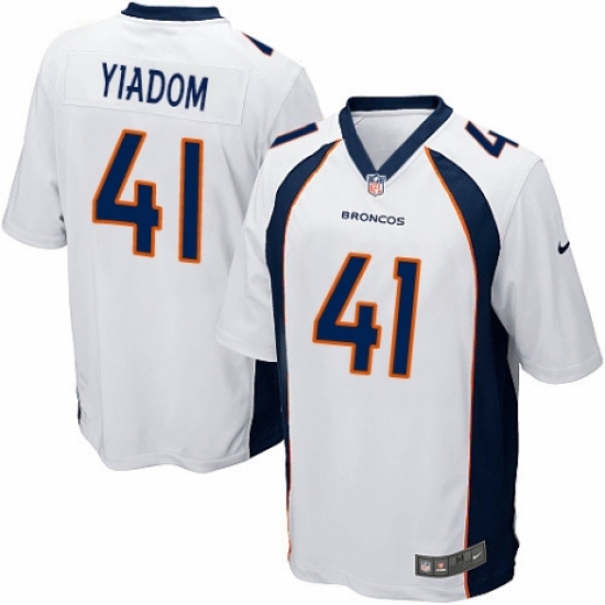 Men's Nike Denver Broncos #41 Isaac Yiadom Game White NFL Jersey - Ujersey