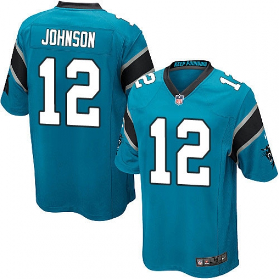 Men's Nike Carolina Panthers #12 Charles Johnson Game Blue Alternate NFL Jersey - Ujersey