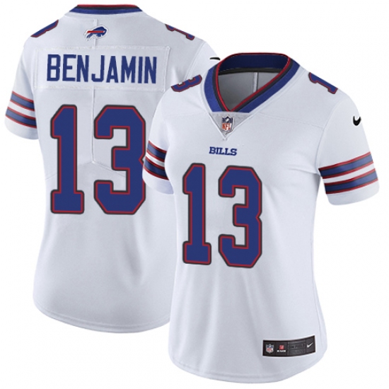 Women's Nike Buffalo Bills #13 Kelvin Benjamin White Vapor Untouchable Limited Player NFL Jersey - Ujersey