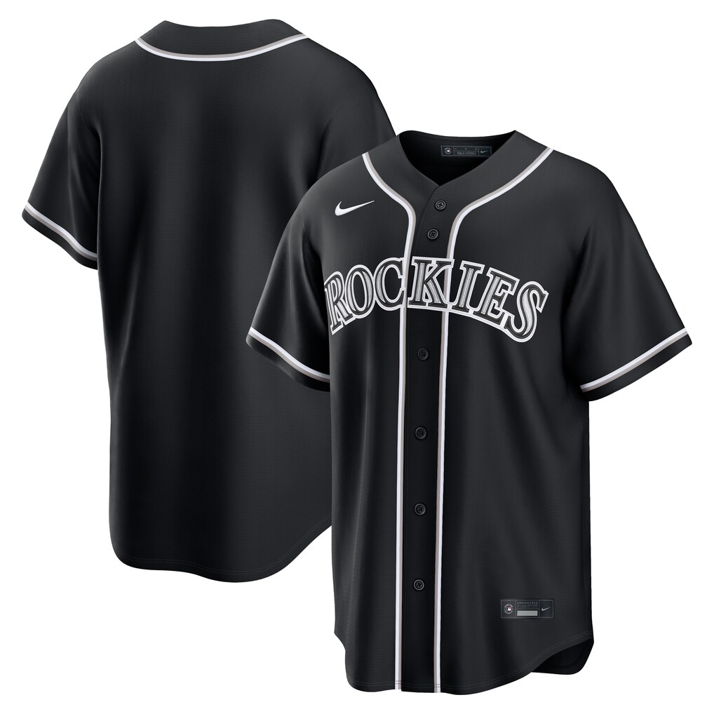 Men's Colorado Rockies Nike Fashion Replica Black Out Jersey - U-jersey