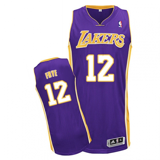 Youth Adidas Los Angeles Lakers #12 Channing Frye Authentic Purple Road NBA Jersey - Ujersey