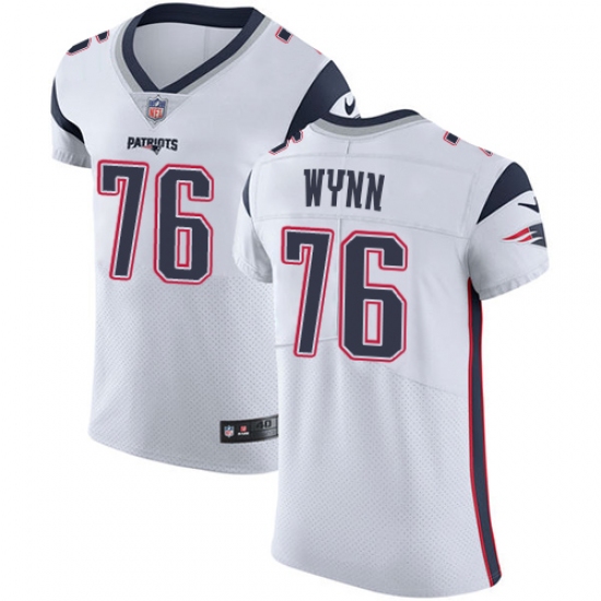 Men's Nike New England Patriots #76 Isaiah Wynn White Vapor Untouchable Elite Player NFL Jersey - Ujersey