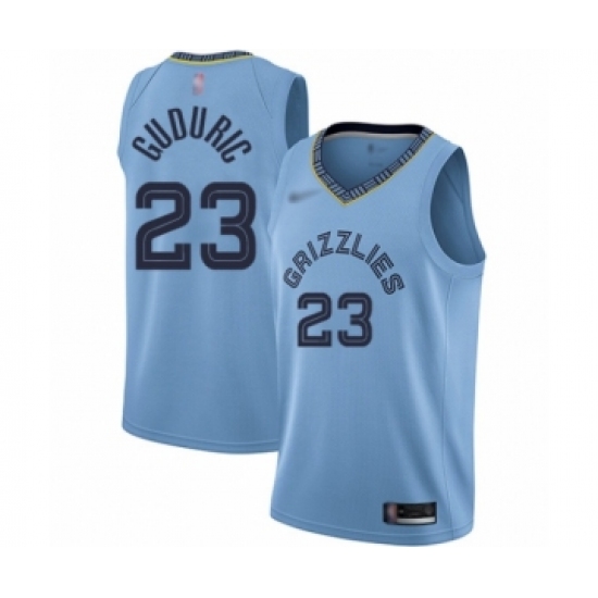 Youth Memphis Grizzlies #23 Marko Guduric Swingman Blue Finished Basketball Jersey Statement Edition - Ujersey