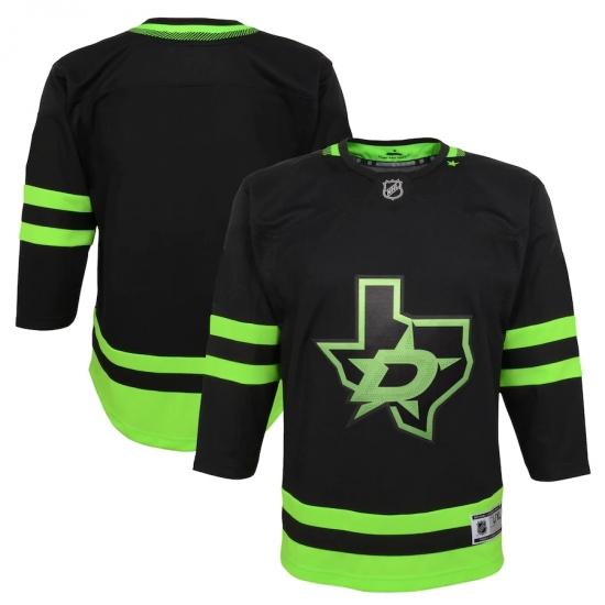 Youth Dallas Stars Blank Black 2020-21 Alternate Premier Jersey - Ujersey