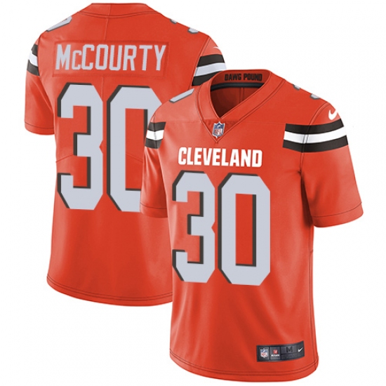 Youth Nike Cleveland Browns #30 Jason McCourty Orange Alternate Vapor Untouchable Limited Player NFL Jersey - Ujersey