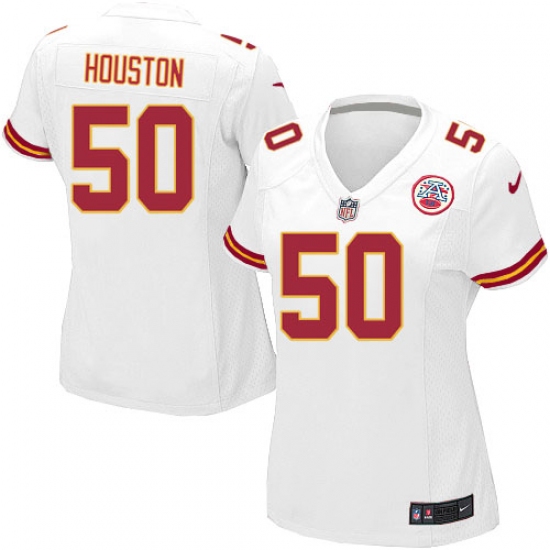 Women's Nike Kansas City Chiefs #50 Justin Houston Game White NFL Jersey - Ujersey
