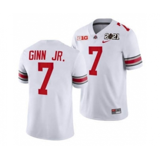 Men's Ohio State Buckeyes Ted Ginn Jr. Sugar Bowl Jersey White Playoff Away - Ujersey