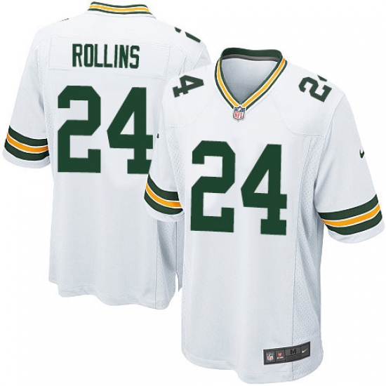 Men's Nike Green Bay Packers #24 Quinten Rollins Game White NFL Jersey - Ujersey