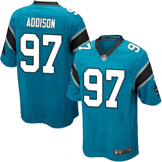 Men's Nike Carolina Panthers #97 Mario Addison Game Blue Alternate NFL Jersey - Ujersey