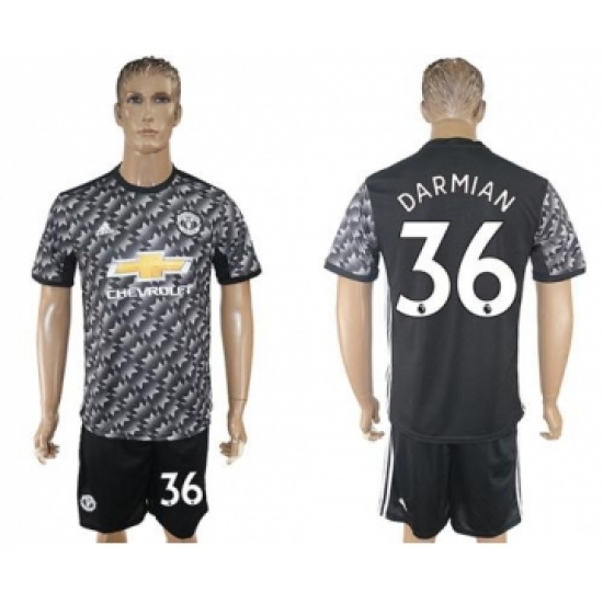 Manchester United #36 Darmian Black Soccer Club Jersey