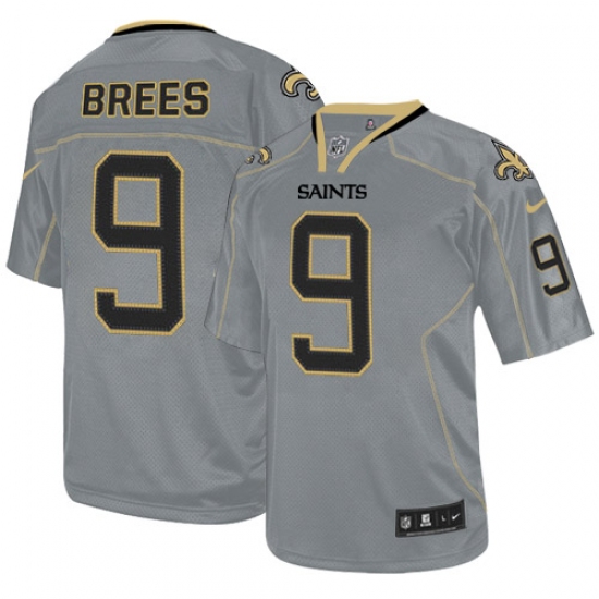 Youth Nike New Orleans Saints #9 Drew Brees Elite Lights Out Grey NFL Jersey - Ujersey