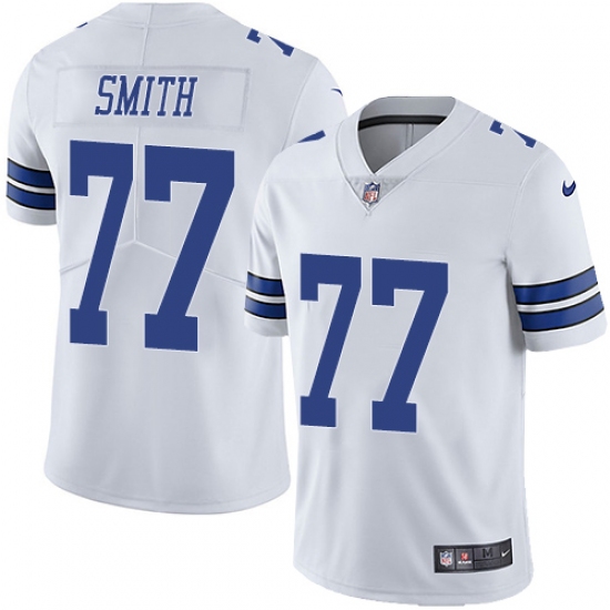 Men's Nike Dallas Cowboys #77 Tyron Smith White Vapor Untouchable Limited Player NFL Jersey - Ujersey