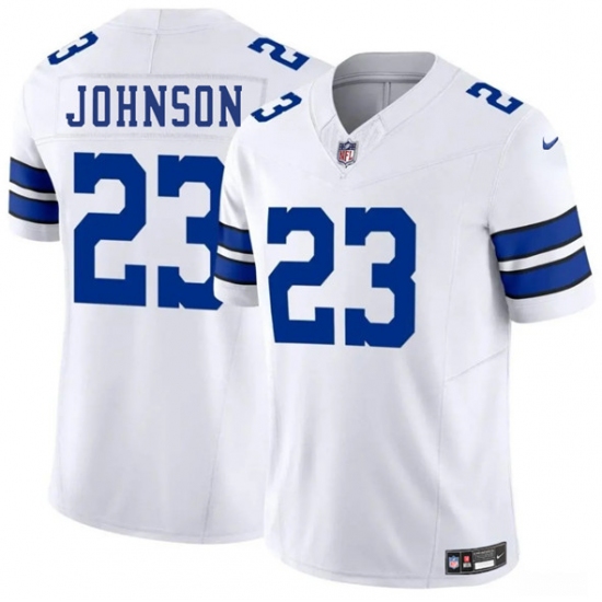 Men's Dallas Cowboys #23 Buddy Johnson White 2025 F.U.S.E. Vapor Untouchable Limited Football Stitched Jersey - Ujersey
