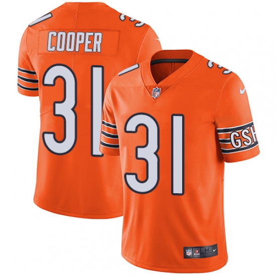 Men's Nike Chicago Bears #31 Marcus Cooper Limited Orange Rush Vapor Untouchable NFL Jersey - Ujersey