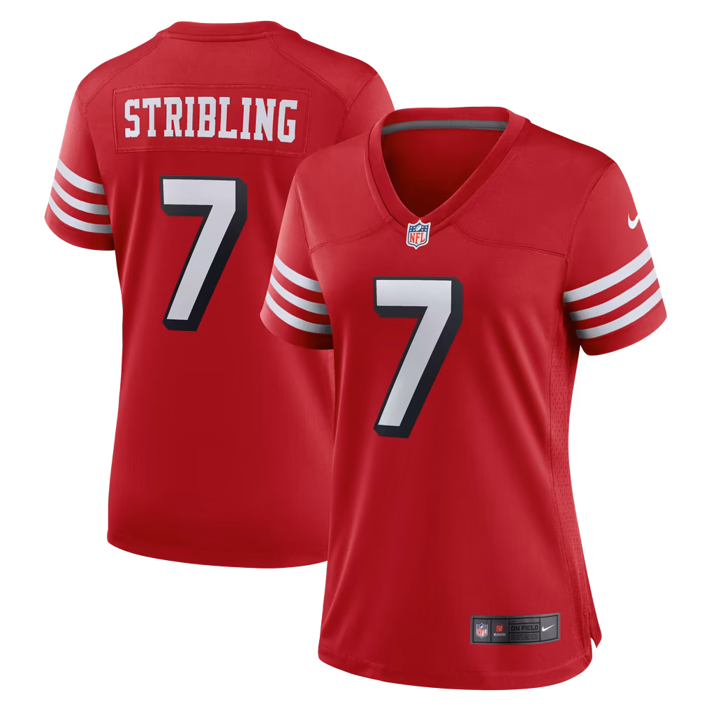 Women's San Francisco 49ers De'Zhaun Stribling Nike Scarlet Alternate Game Jersey - ujerseystore