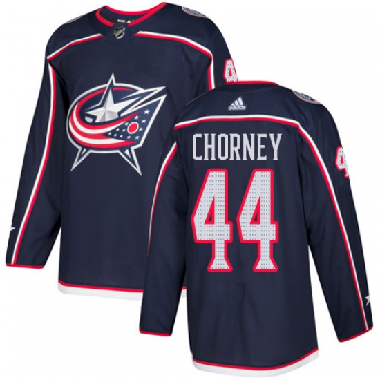 Youth Adidas Columbus Blue Jackets #44 Taylor Chorney Authentic Navy Blue Home NHL Jersey - Ujersey