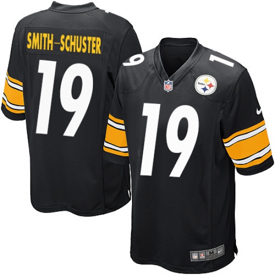 Men's Nike Pittsburgh Steelers #19 JuJu Smith-Schuster Game Black Team Color NFL Jersey - Ujersey