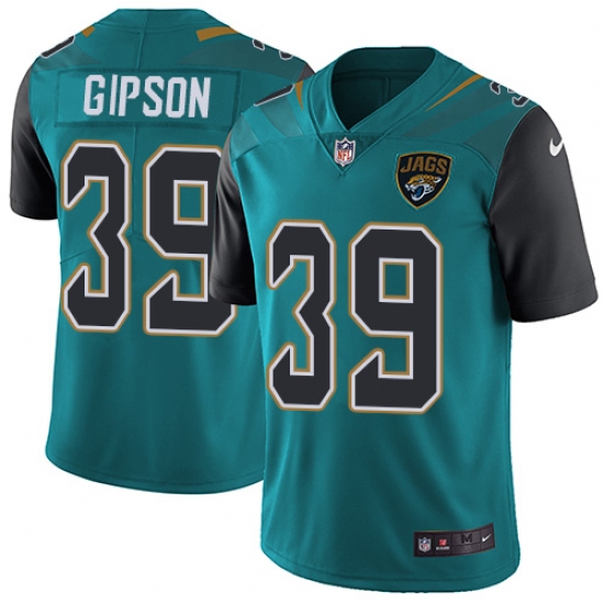Men's Nike Jacksonville Jaguars #39 Tashaun Gipson Teal Green Team Color Vapor Untouchable Limited Player NFL Jersey - Ujersey