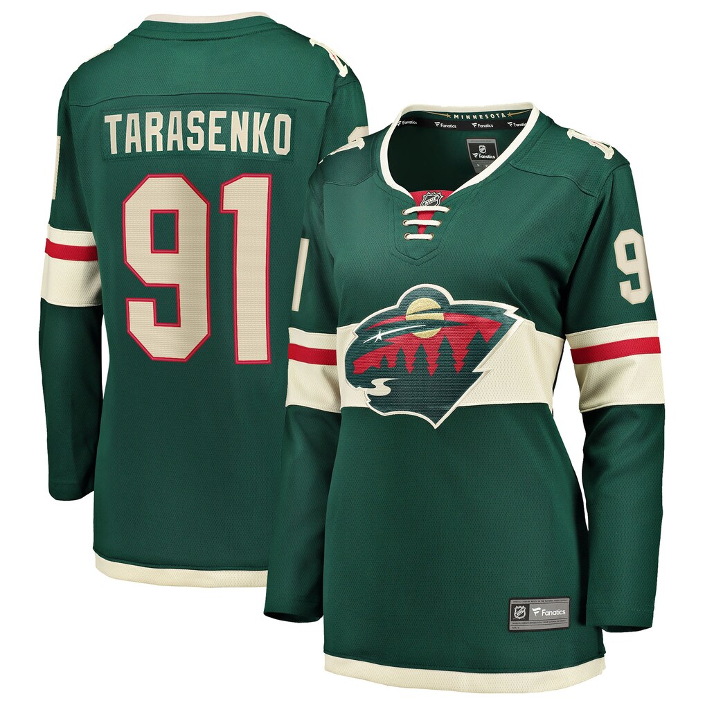 Women's Minnesota Wild Vladimir Tarasenko Fanatics Green Home Breakaway Jersey - ujerseystore
