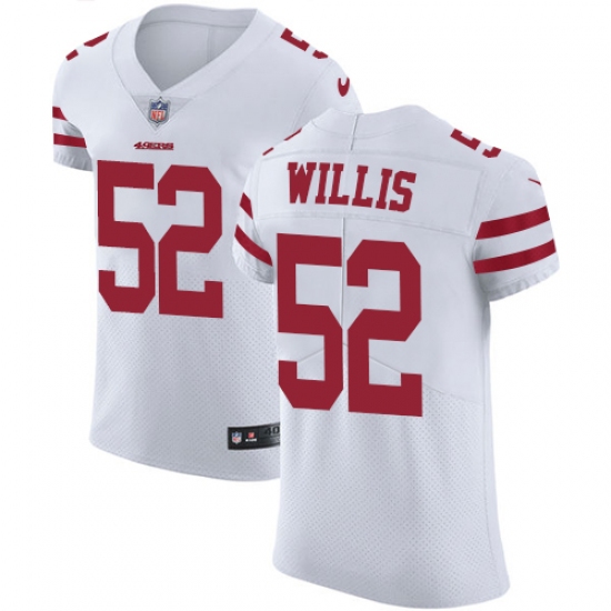Men's Nike San Francisco 49ers #52 Patrick Willis White Vapor Untouchable Elite Player NFL Jersey - Ujersey