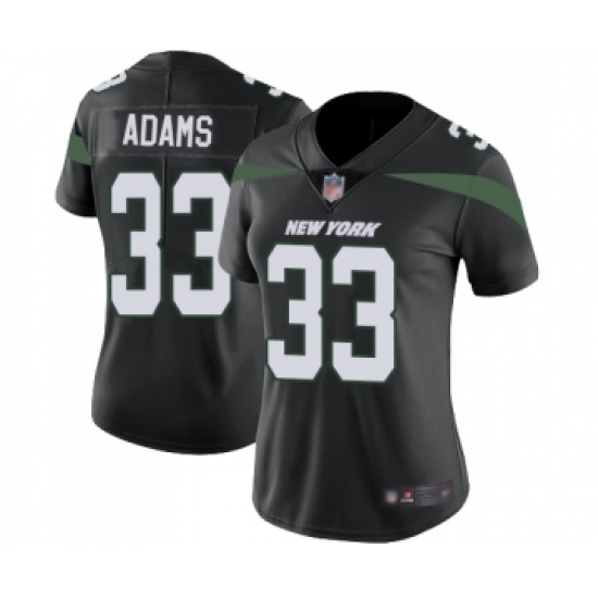 Women's New York Jets #33 Jamal Adams Black Alternate Vapor Untouchable Limited Player Football Jersey - Ujersey