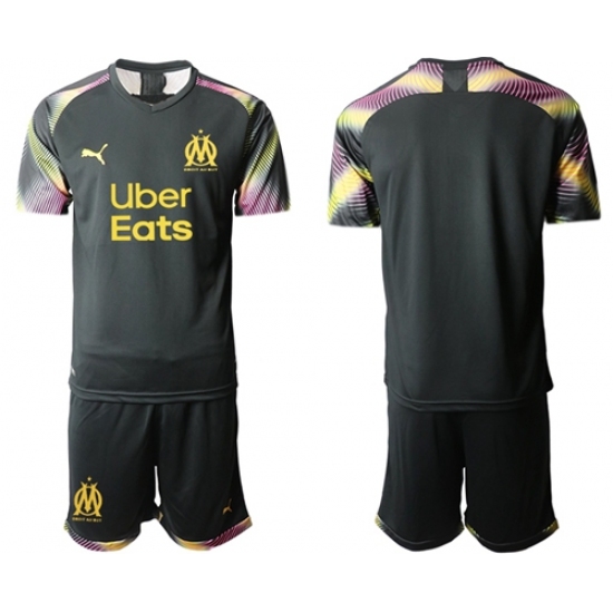 Marseille Blank Black Goalkeeper Soccer Club Jersey