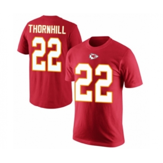 Football Men's Kansas City Chiefs #22 Juan Thornhill Red Rush Pride Name & Number T-Shirt - Ujersey
