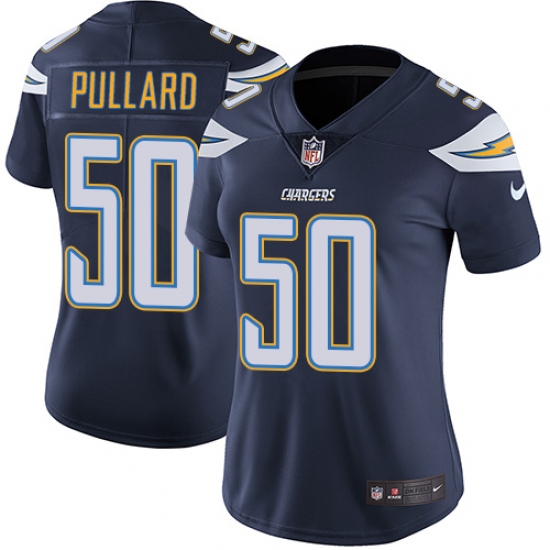Women's Nike Los Angeles Chargers #50 Hayes Pullard Navy Blue Team Color Vapor Untouchable Limited Player NFL Jersey - Ujersey