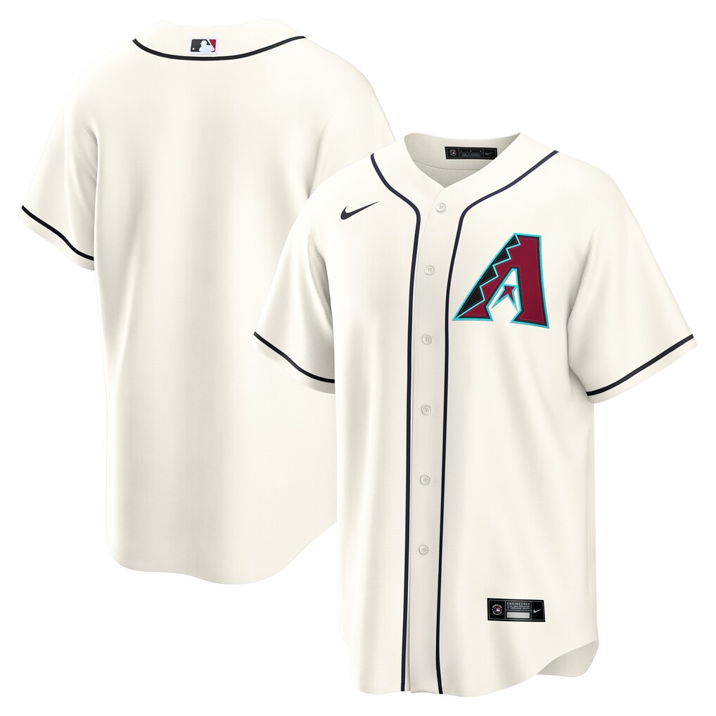Men's  Arizona Diamondbacks  Nike Cream Home Replica Jersey - Ujersey