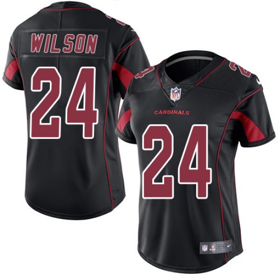 Women's Nike Arizona Cardinals #24 Adrian Wilson Limited Black Rush Vapor Untouchable NFL Jersey - Ujersey