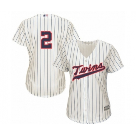 Women's Minnesota Twins #2 Luis Arraez Authentic Cream Alternate Cool Base Baseball Player Jersey - Ujersey