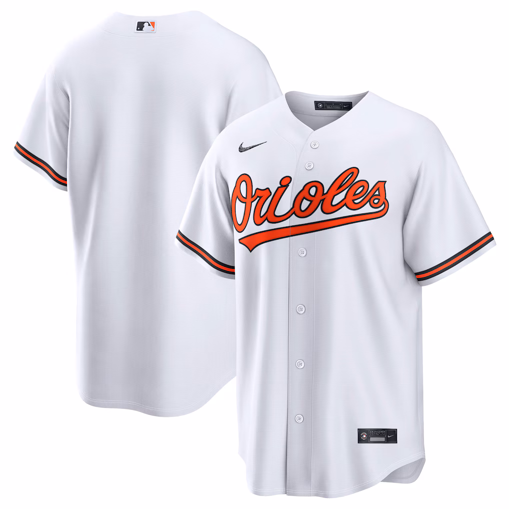 Men's Baltimore Orioles Nike White Home Replica Jersey - Ujersey Shop