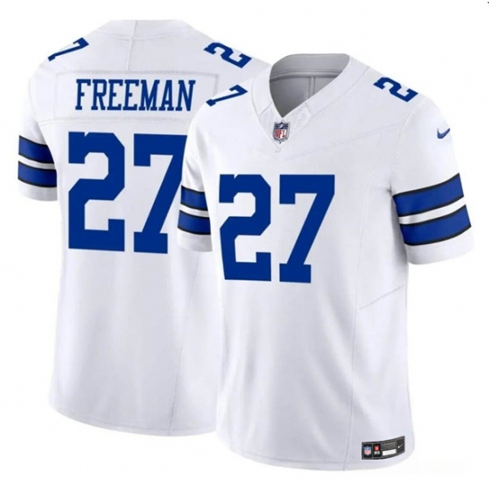 Youth Dallas Cowboys #27 Royce Freeman White 2023 F.U.S.E. Vapor Untouchable Limited Stitched Football Jersey - Ujersey