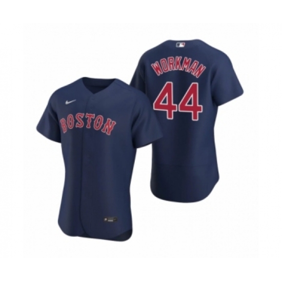 Men's Boston Red Sox #44 Brandon Workman Nike Navy Authentic 2020 Alternate Jersey - Ujersey