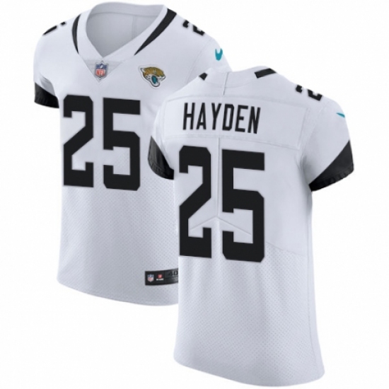 Men's Nike Jacksonville Jaguars #25 D.J. Hayden White Vapor Untouchable Elite Player NFL Jersey - Ujersey